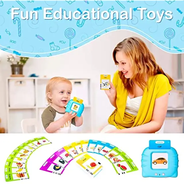 Talking Flash Cards Early Educational Toys  Baby Boys Girls Preschool Learning Reading Machine  Interactive Gift 5