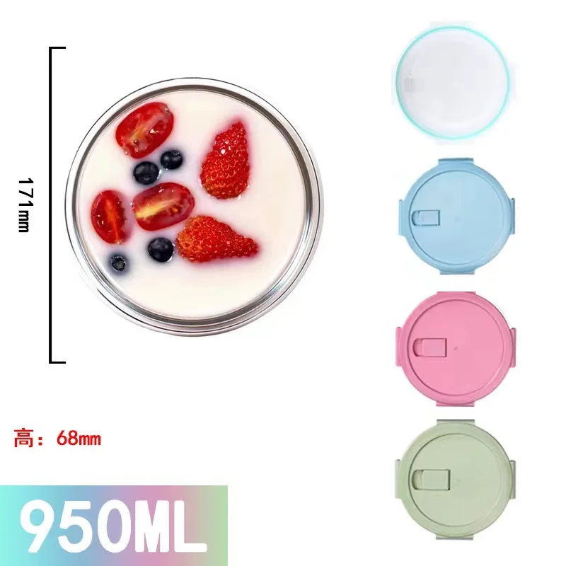 Microwave-Safe Divided Glass Meal Prep Containers - Bento Lunch Box with High Borosilicate Storage Bowls, Assorted Colors