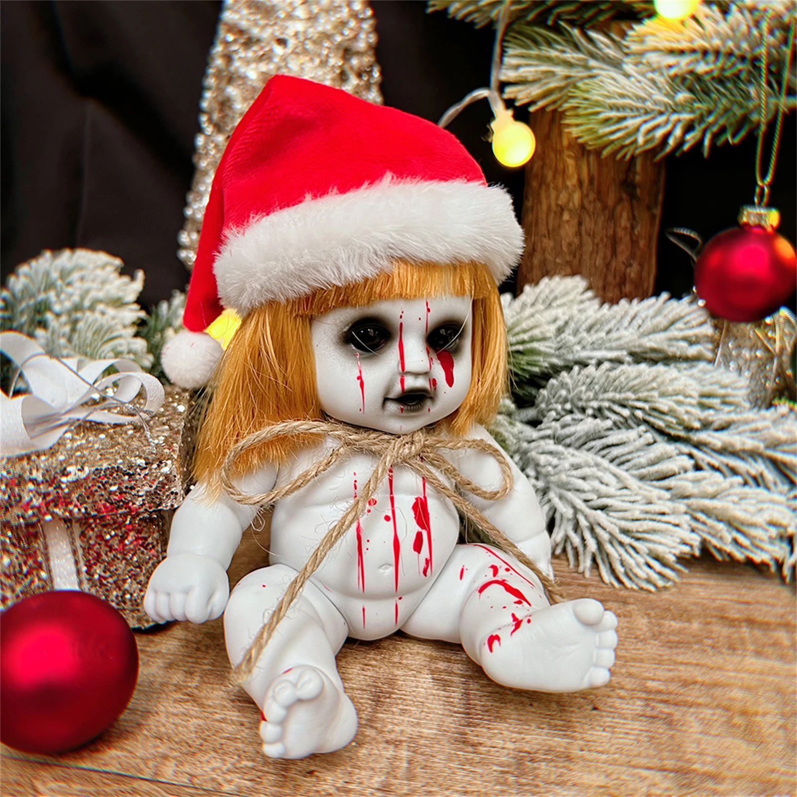Halloween Gruselige Puppe Weihnachtsdekorationen Horror Requisiten für Bar Party Home Decor Gruselige Hexe Geist