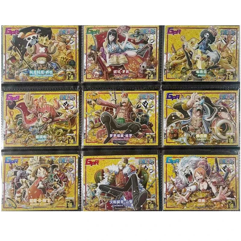 

Anime One Piece Monkey D Luffy Nami Nico Robin Tony Tony Chopper Franky Brook Sanji Gpr Card New Collection Boy Birthday Gifts