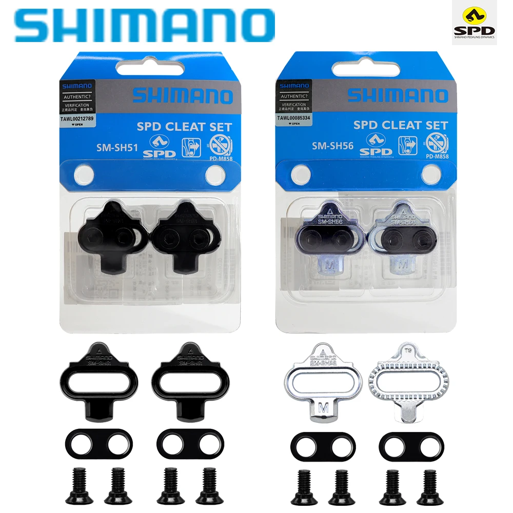 Shimano SPD SH51 SH56 Bike Cleats System Single Release Bicycle Mtb