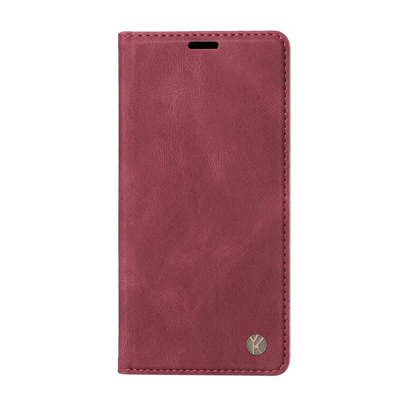 Magnetic Leather Flip Wallet Case - Premium Book-Style Cover