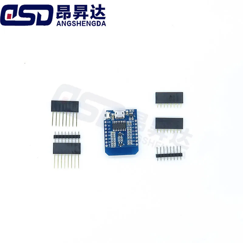 ตัวเลือกสินค้า บอร์ด Wemos D1 Mini ESP8266 สำหรับ IoT พร้อมขา
