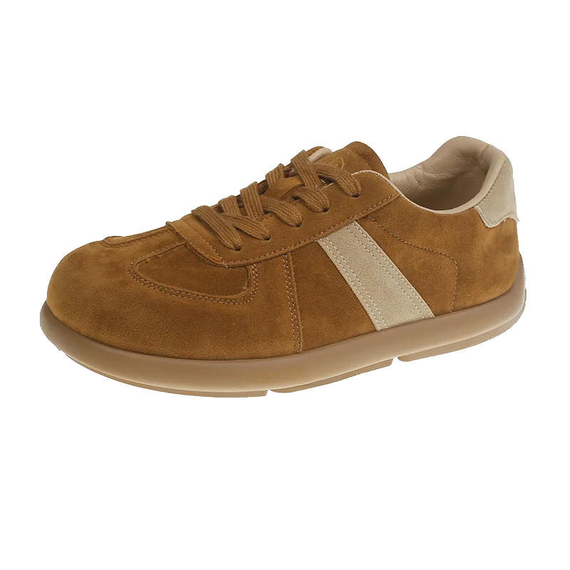 Autumn/Winter Fashion Trend Women's Casual Shoes College Style Wide Toe Soft Comfortable Flat Shoes Outdoor Casual Sports Shoes