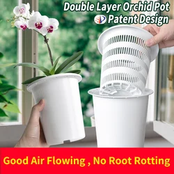 Meshpot Flower Pots Plastic Pots for Plants Baskets Vase for Orchid Lily Rose Indoor Flowers Garden Supplies Home Decoration