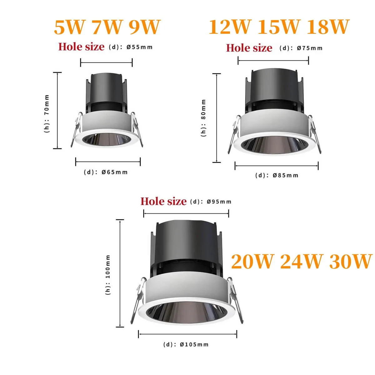 Faretto Da Soffitto Orientabile A Led In Alluminio Nero Led Cob Integrato A Luce Calda K - Foto 10