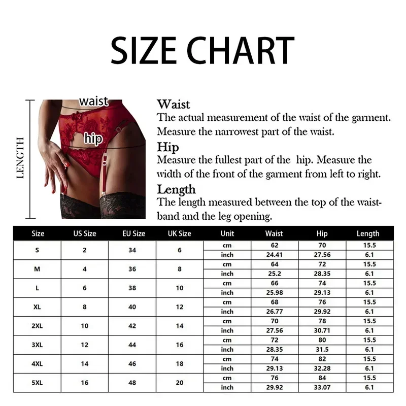 Women's Sexy Lingerie Plus Size Lace Garter Strap Transparent Adjustable Double Breasted Belt Stockings Panties women lingerie