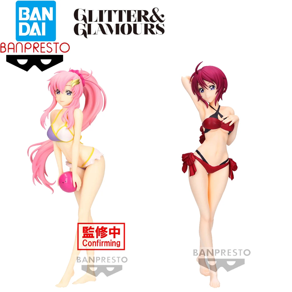 

Оригинальные фигурки banprester Glitter & Glamours Mobile Suit Gundam Seed Freedom Lacus Clyne Lunamaria Hawke Kawaii для девочек, модель игрушки