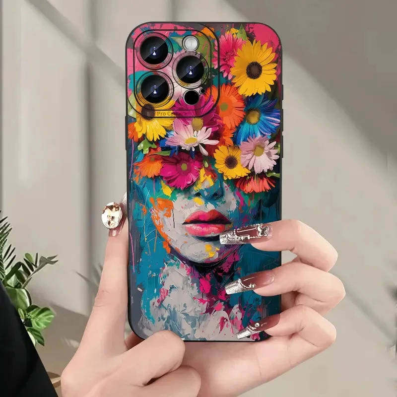 Artistic Floral Pattern Phone Case - Chic Protective Cover