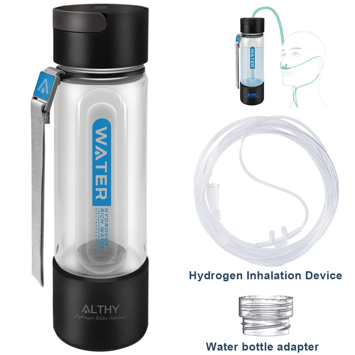 ALTHY Hydrogen Water Generator Bottle Cup DuPont SPE+PEM Dual