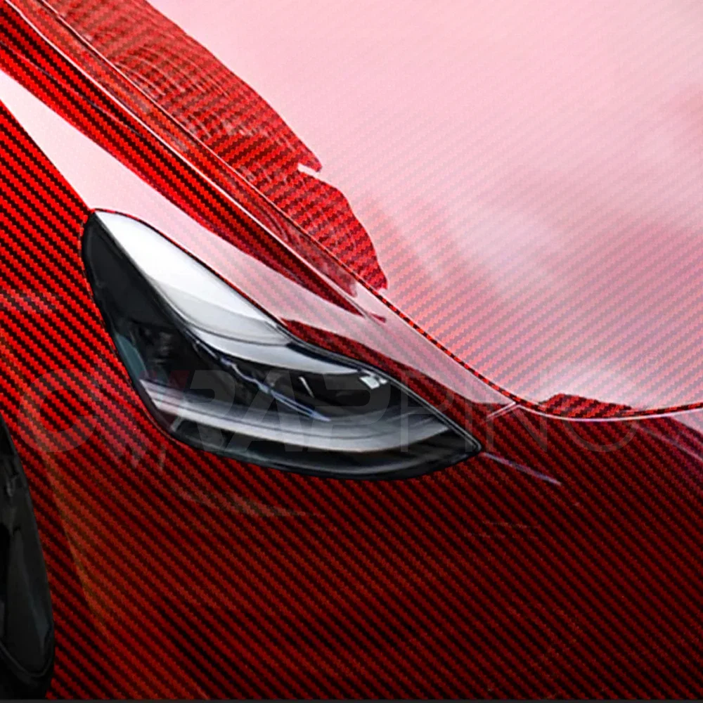 Laser Regenbogen Carbon Faser Aufkleber Glanz Auto Vinyl Wrap Film Air Release Blase Kostenloser Wasserdichter Aufkleber Tuning Auto Zubehör – Detail 19