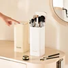 Automatic Lifting Makeup Brush Holder Desktop Makeup Organizer for Vanity Lipstick Eyebrow Pencil Holder Cosmetics Container 1