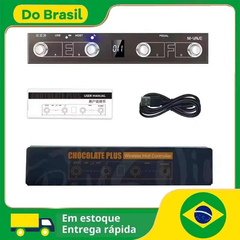 Controlador MIDI de pé M-VAVE Chocolate Plus