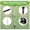 Golf Flagstick Practice Putting Green Flag Stick for Yard Golf Pole Pin Flagpole Portable 2-Section Design 4
