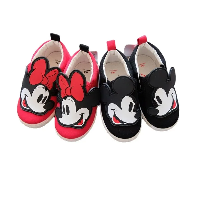 Disney Minnie Mickey Mouse Cartoon Canvas Shoes with One Pedal Boys ...