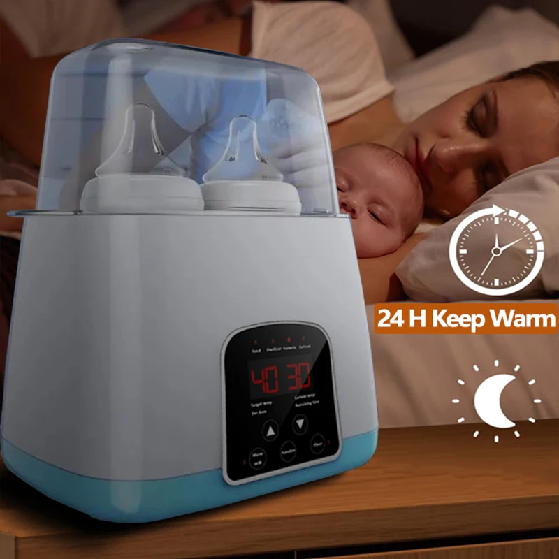 Baby Feeding Bottle Warmer & Sterilizers Timer Accurate Temperature Control Food Milk Warmers Defrost Baby Accessories