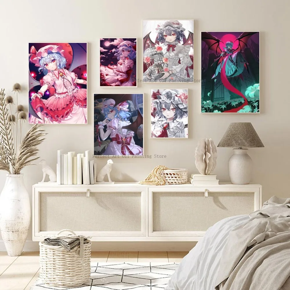 Affiches Murales Verticales Mates - Remilia Scarlet Touhou - Flandre Merchandise - Neuves