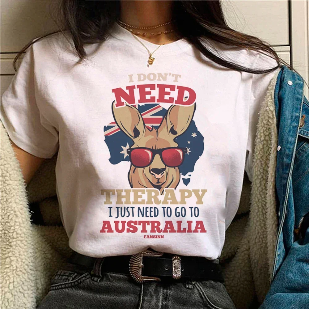 Australia t-shirts women designer manga streetwear t-shirts female 2000s Japanese clothing women's fun casual tops 3