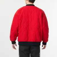 Adidas a recouvert la veste de survêtement décontractée et ample en laine d'agneau des deux côtés du modèle IX4214. 4