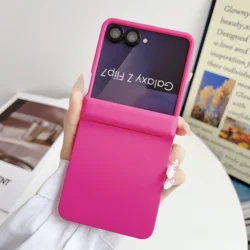 Magnetic Shockproof Wireless Charging Liquid Skin Phone Case - Galaxy Z Flip 7 FE (Rose)