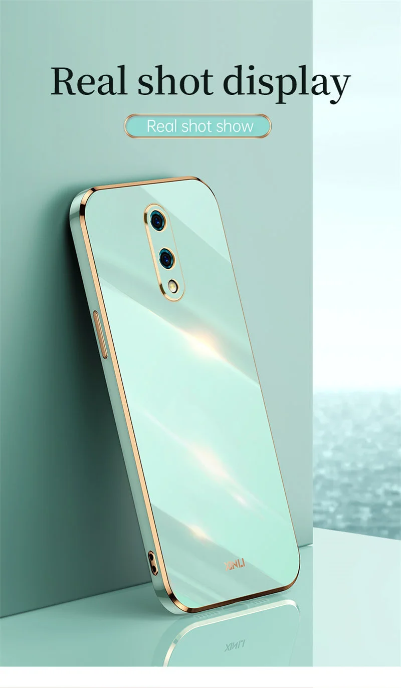 Sleek Shockproof Silicone TPU Phone Case - Soft Back Cover in Plating Design