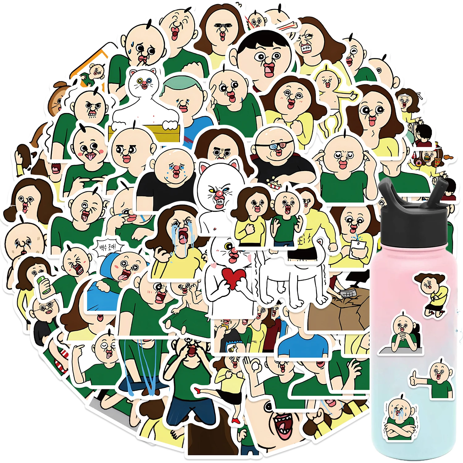 73 Stück niedliche Cartoon-Bang-Bang-Tang-Aufkleber für Kinder, lustige wasserdichte Aufkleber, DIY, Telefon, Laptop, Schreibwaren, Kawaii-Aufkleber, Spielzeug – Detail 11