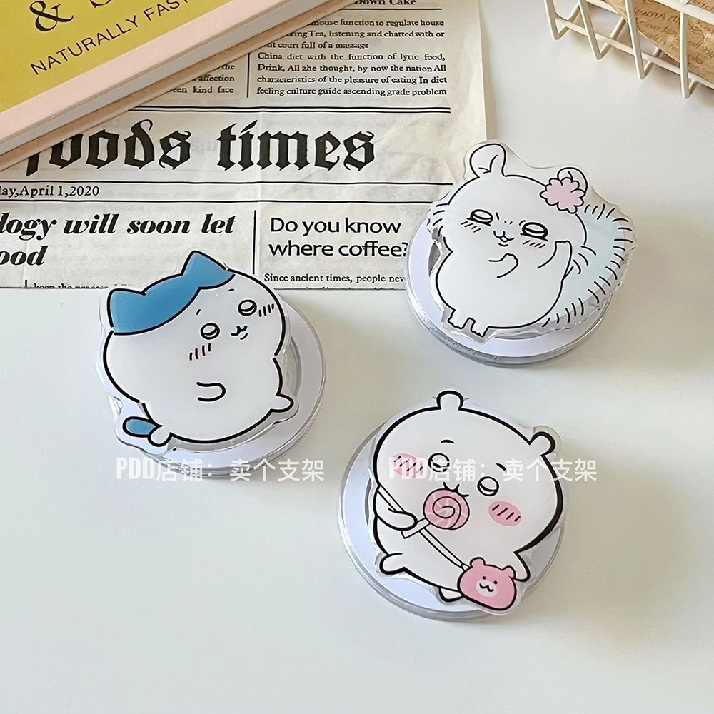 

Новинка Kawaii Chiikawa Hachiware Momonga мультяшный портативный держатель для телефона выдвижной Магнитный кронштейн подарки для девочек