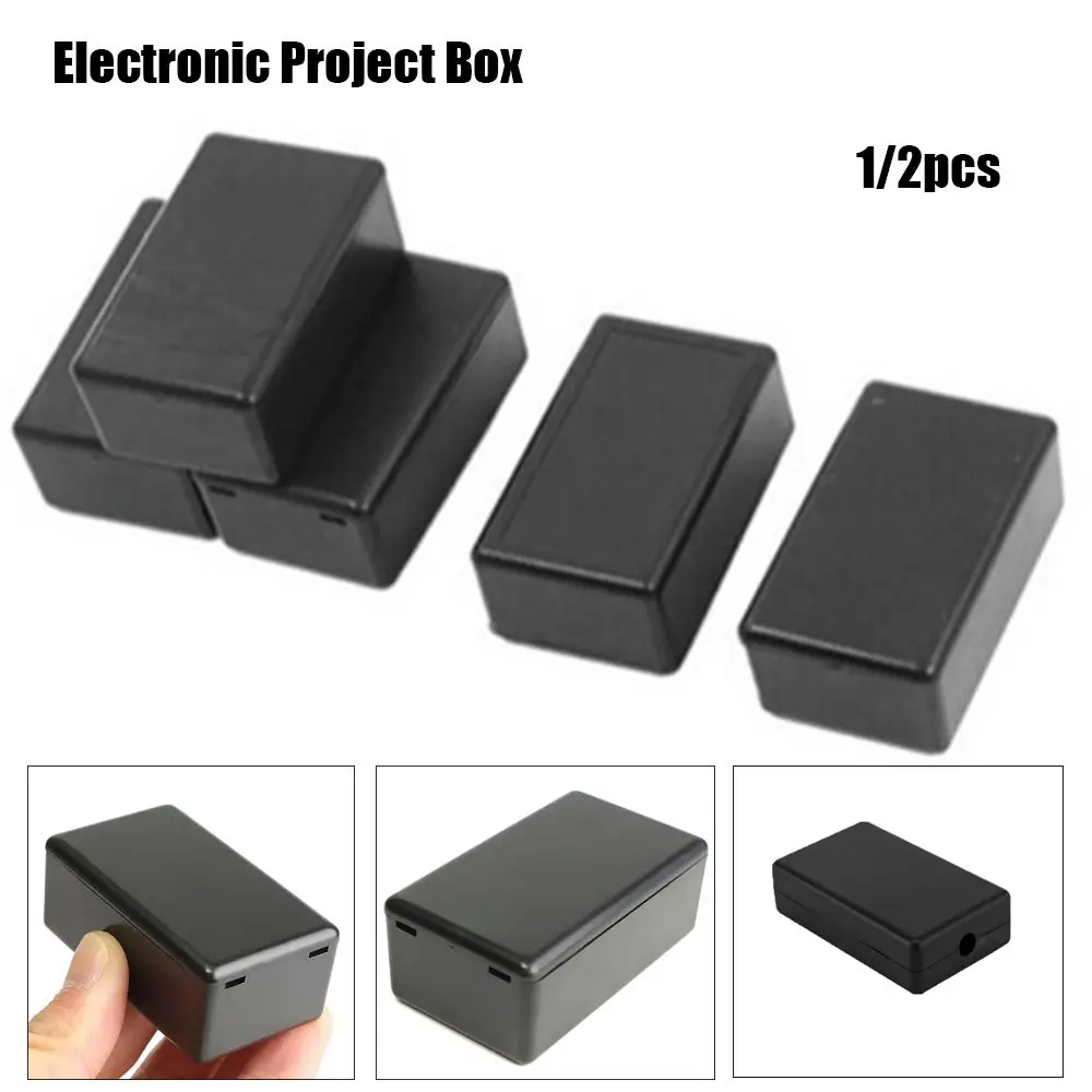 1/2Pcs 5 sizes ABS Plastic Electronic Project Box Waterproof Cover Project Enclosure Boxes Instrument Case electronic enclosure case