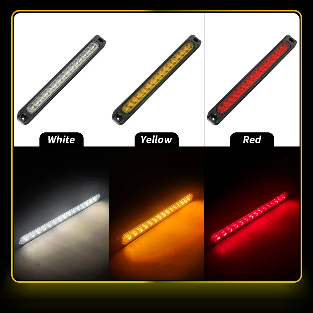 2 pezzi 12V 24V LED rotondi fanali posteriori per auto, stop, frecce