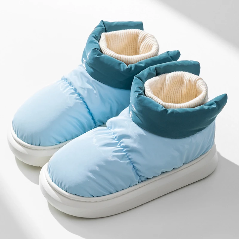 Flat Heels Women's Shoes Winter Furry Female Ankle Boots Warm Cute Plush Platform Woman Snow Boot Waterproof Footwear