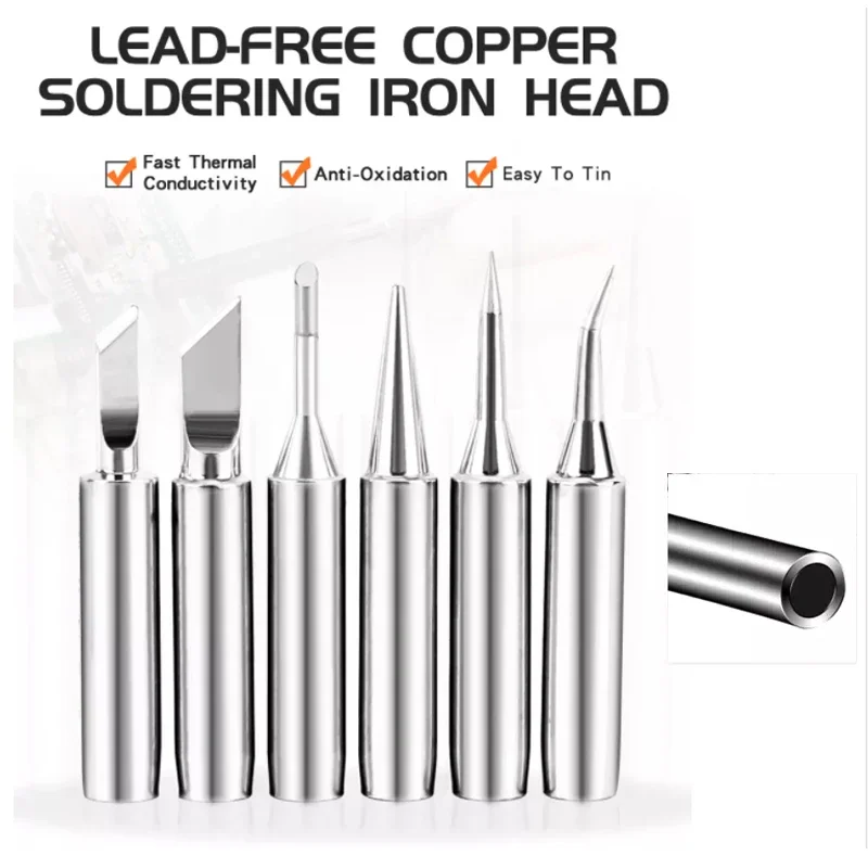 Soldering Iron 900M-T Soldering Iron Head Inside Hot Bare Electric Tip Station tool pointy For Welding soldering iron kit electric soldering iron soldering iron set soldering iron