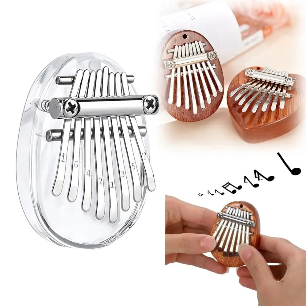 Piano Pendant 8 Key Finger Thumb Piano Marimba Musical Good Accessory Pendant Gift Kalimba Adult Beginners Kalimba