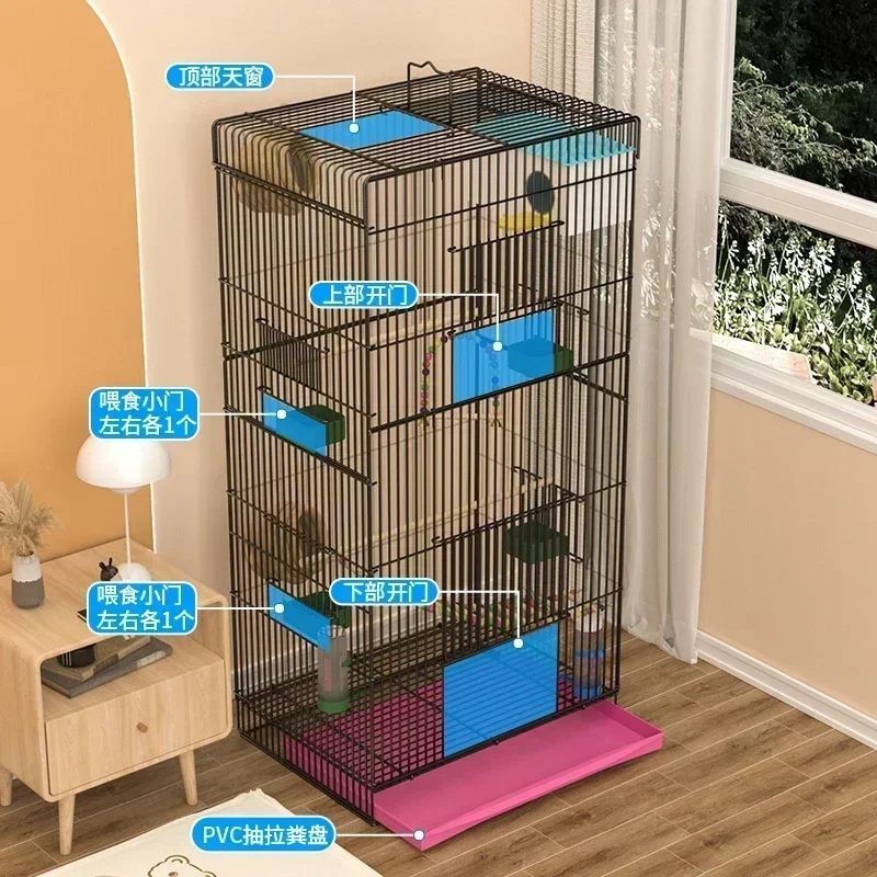Garden Loungefly Nest Bird Cage Metal Breeding Box Bird Cage Parrot Large Canari House Gabbia Per Papagalli Furniture YN50BC