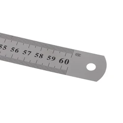 Durable 24 - Inch Stainless Steel Ruler with Dual - Scale Markings
