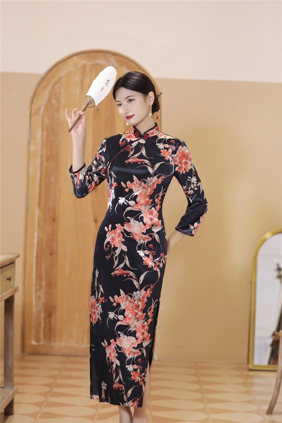 Chinese Tops For Women Shanghai Story Floral Qipao Dress