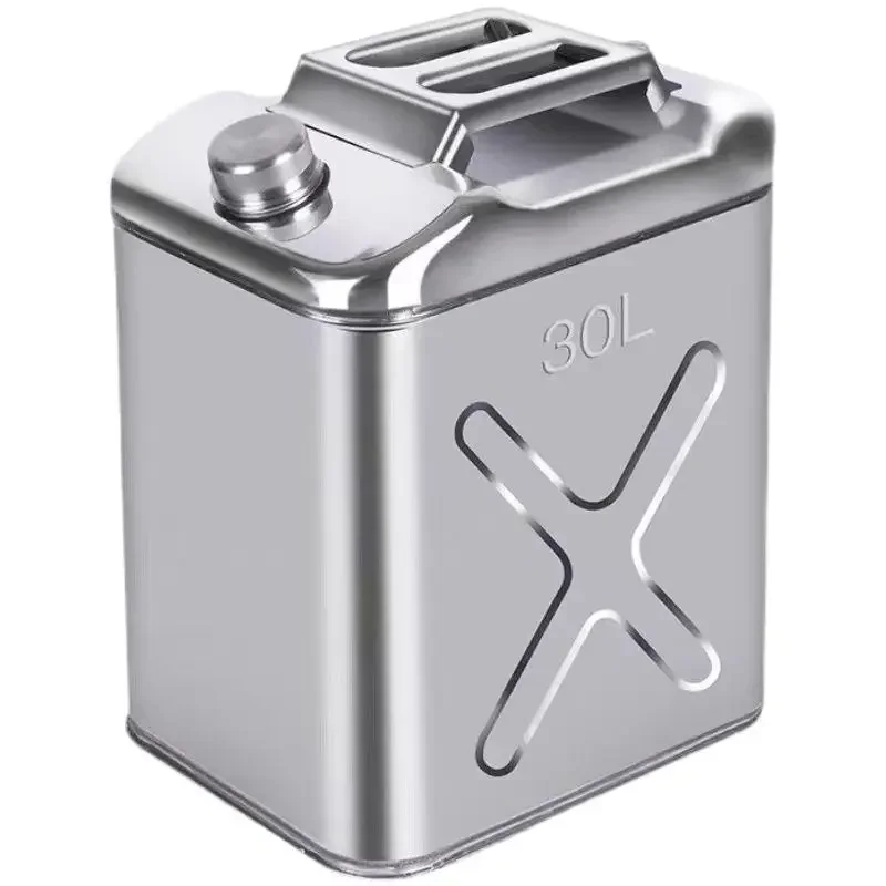 201 Stainless Steel Fuel Tank Petrol Storage Oil Jerrycan Gas Can Car Motorcycle Truck Car Fuel-jugs with Oil Pipe petrol can motorcycle fuel container