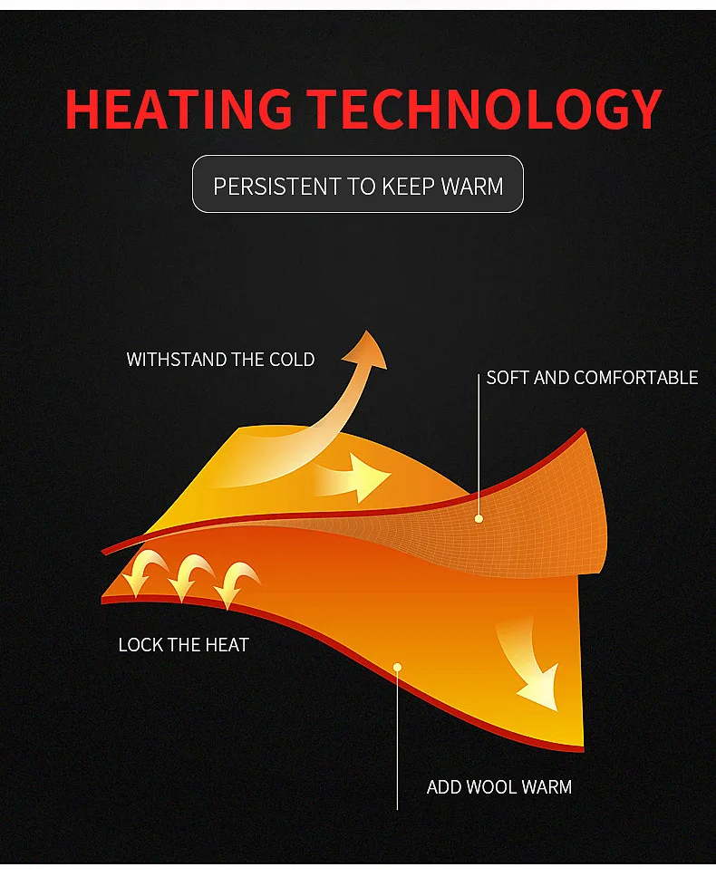 Heated Underwear Suit Winter Outdoor Thermal Heated Jacket Men Ski Suit USB Electric Heating Clothing Fleece Thermal Long Johns