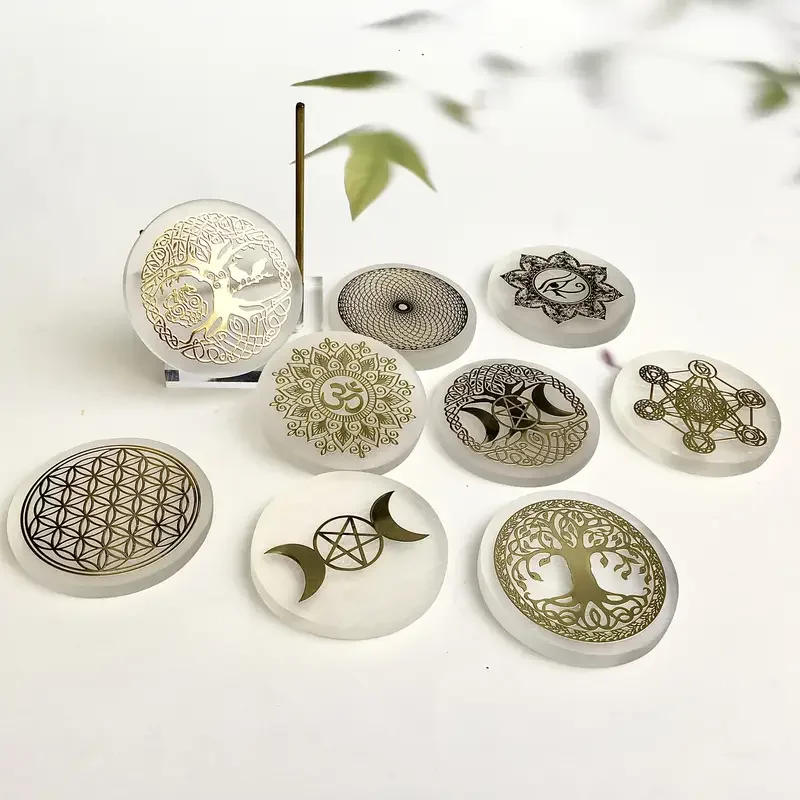 Crystal Selenite charging plate 4