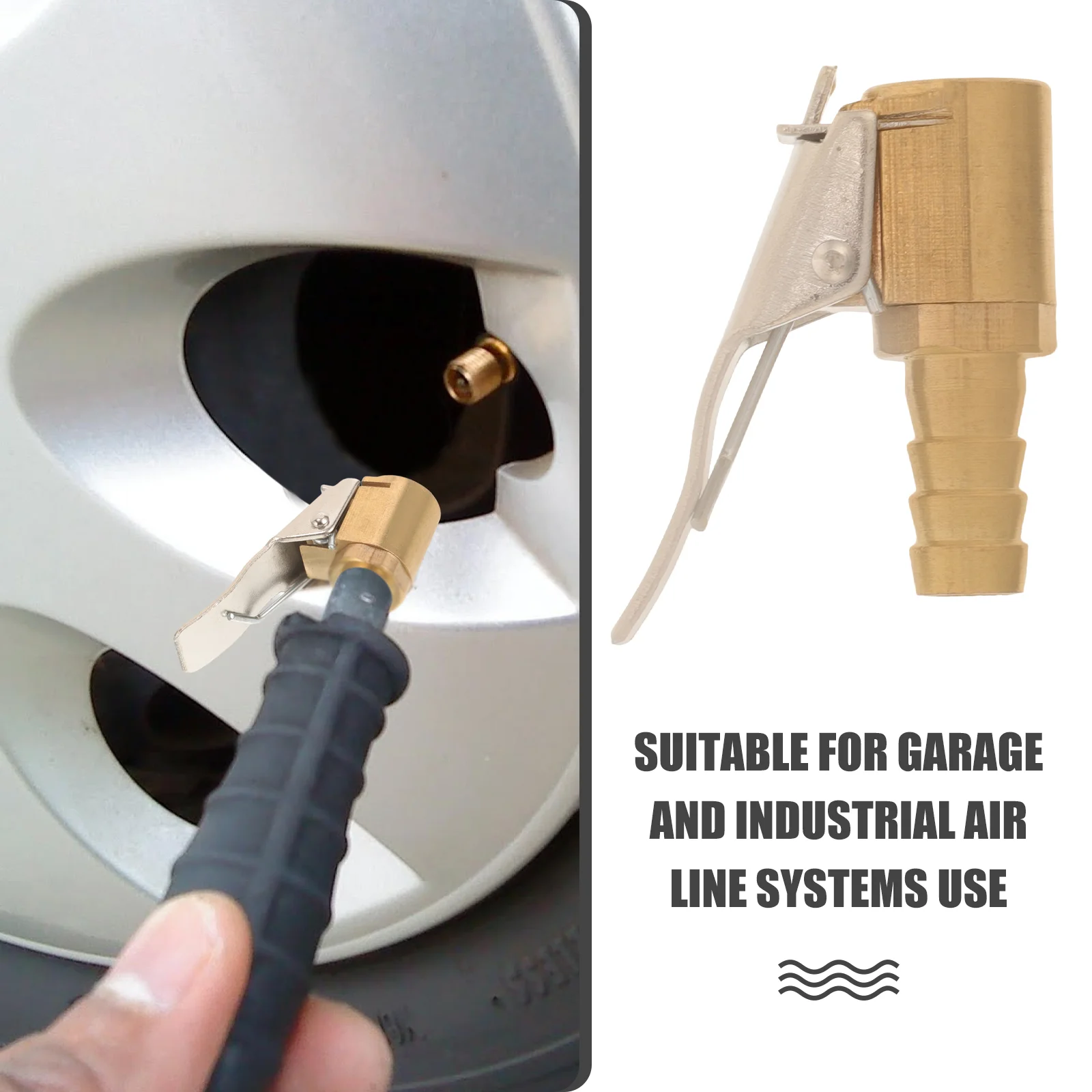 

8mm Car Tyre Tire Inflator Valve Air Chunk Connector Pneumatic Pump Connector Whole Copper
