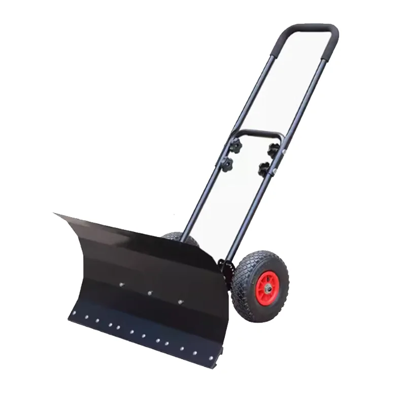 Wheeled Hand Push Snow Removal Shovel Large Tool Vehicle Artifact Machine