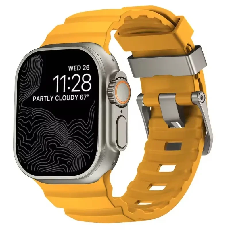 รูปสินค้า สายรัดข้อมือซิลิโคนสปอร์ต สำหรับ Apple Watch ทุกรุ่น