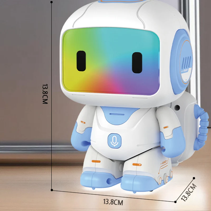 Robot Giocattolo Interattivo Multifunzionale per Bambini con Sensore Intelligente e Registrazione Vocale, Regalo per Ragazzi - immagine 5