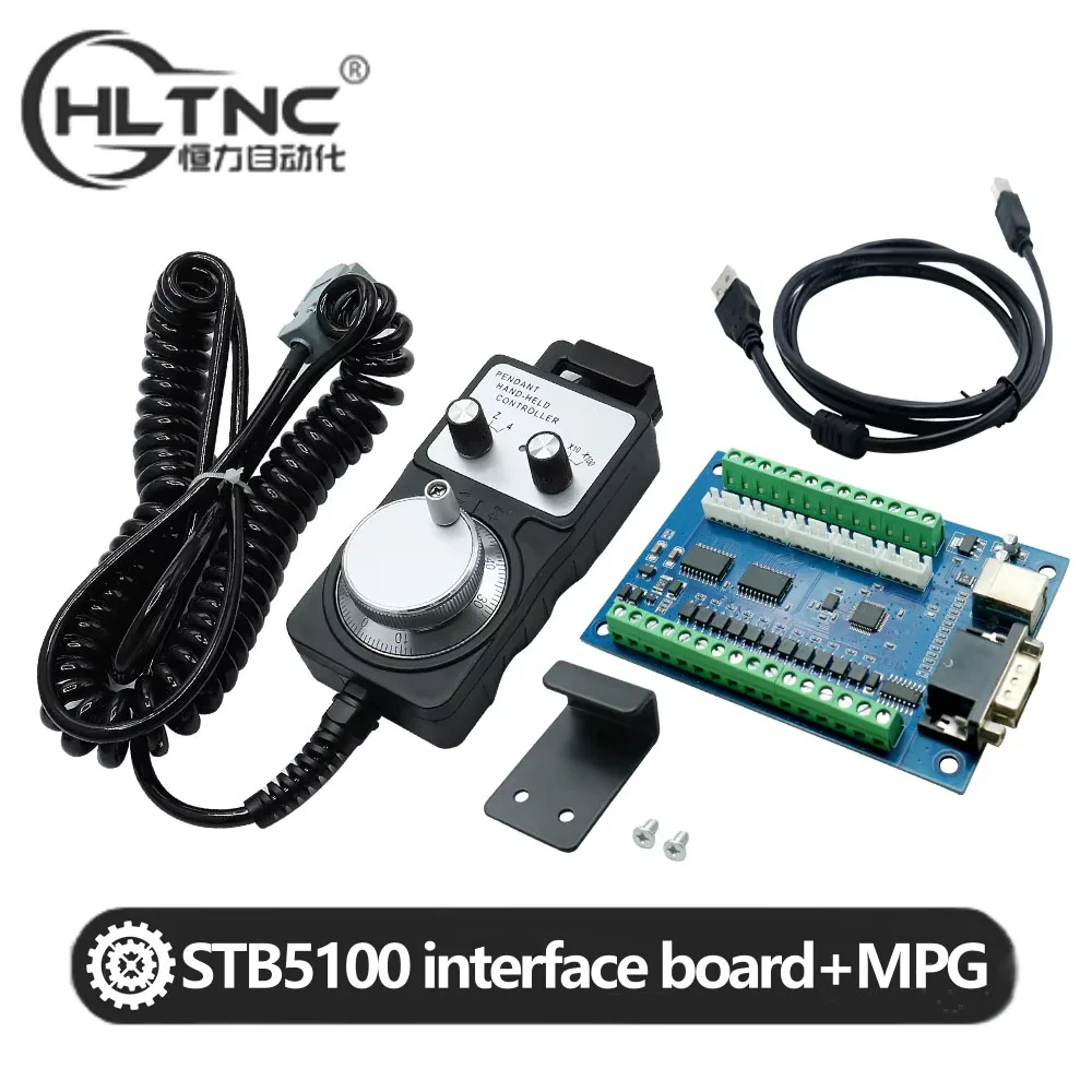 HLTNC 5 Axis USB MACH3 STB5100 Motion Controller Card With 4 Axis