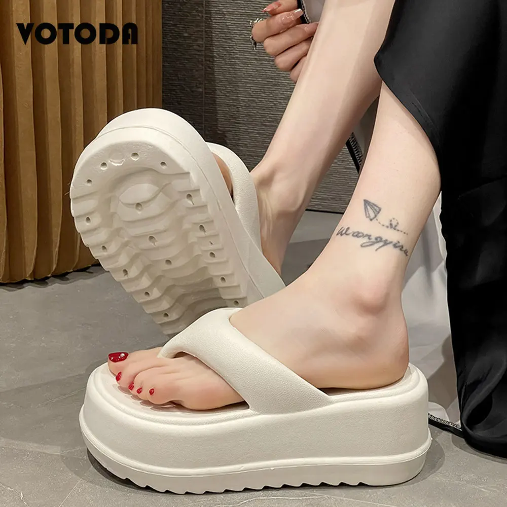 

Women Platform Beach Flip Flops Fashion Outdoor Wedge Sandals EVA Soft Comfortable Non-slip Sandals Thick Bottom Summer Slippers