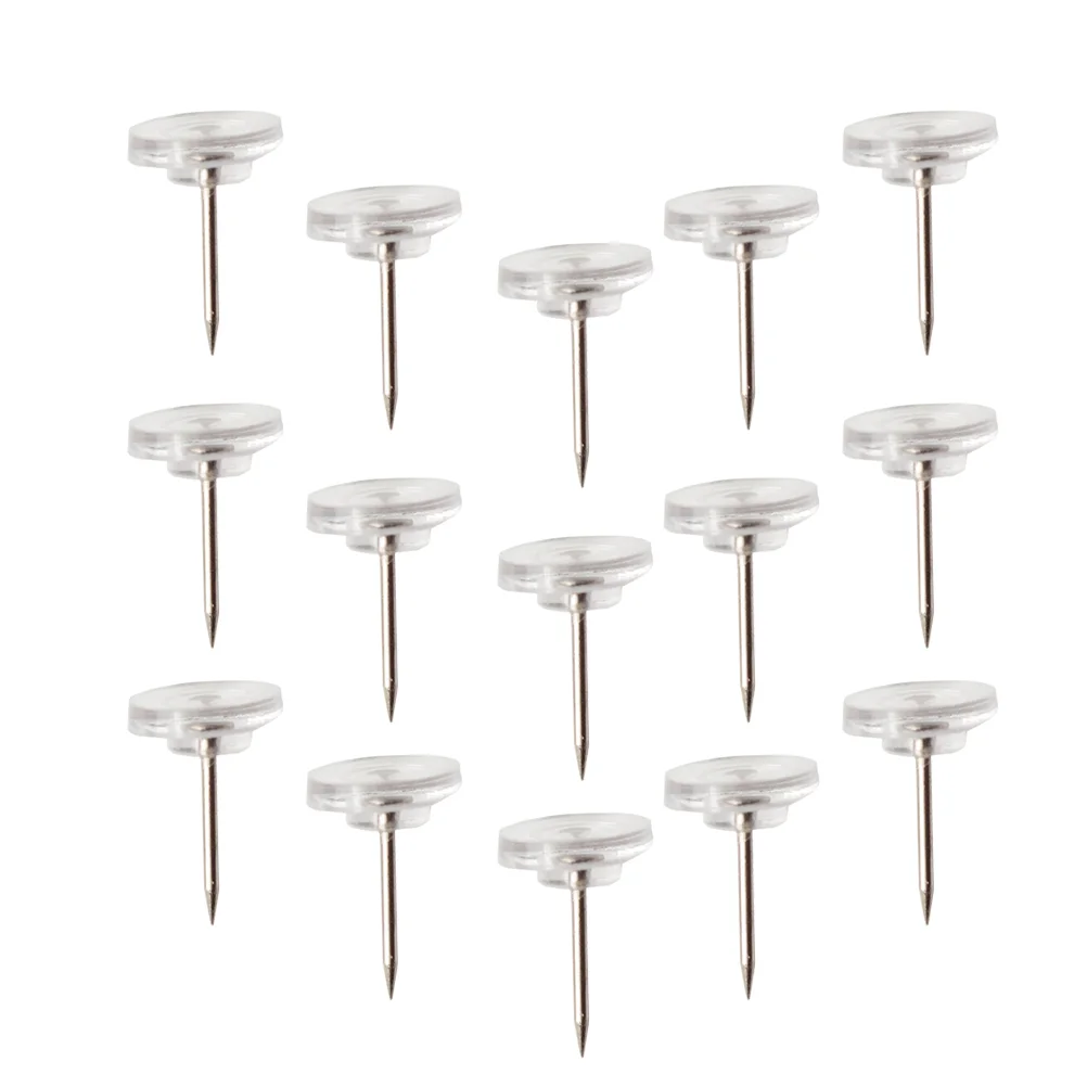 100 Pcs Cork Board Thumbtacks Clear for Walls Hanging Hangings Drawing Pin Cute