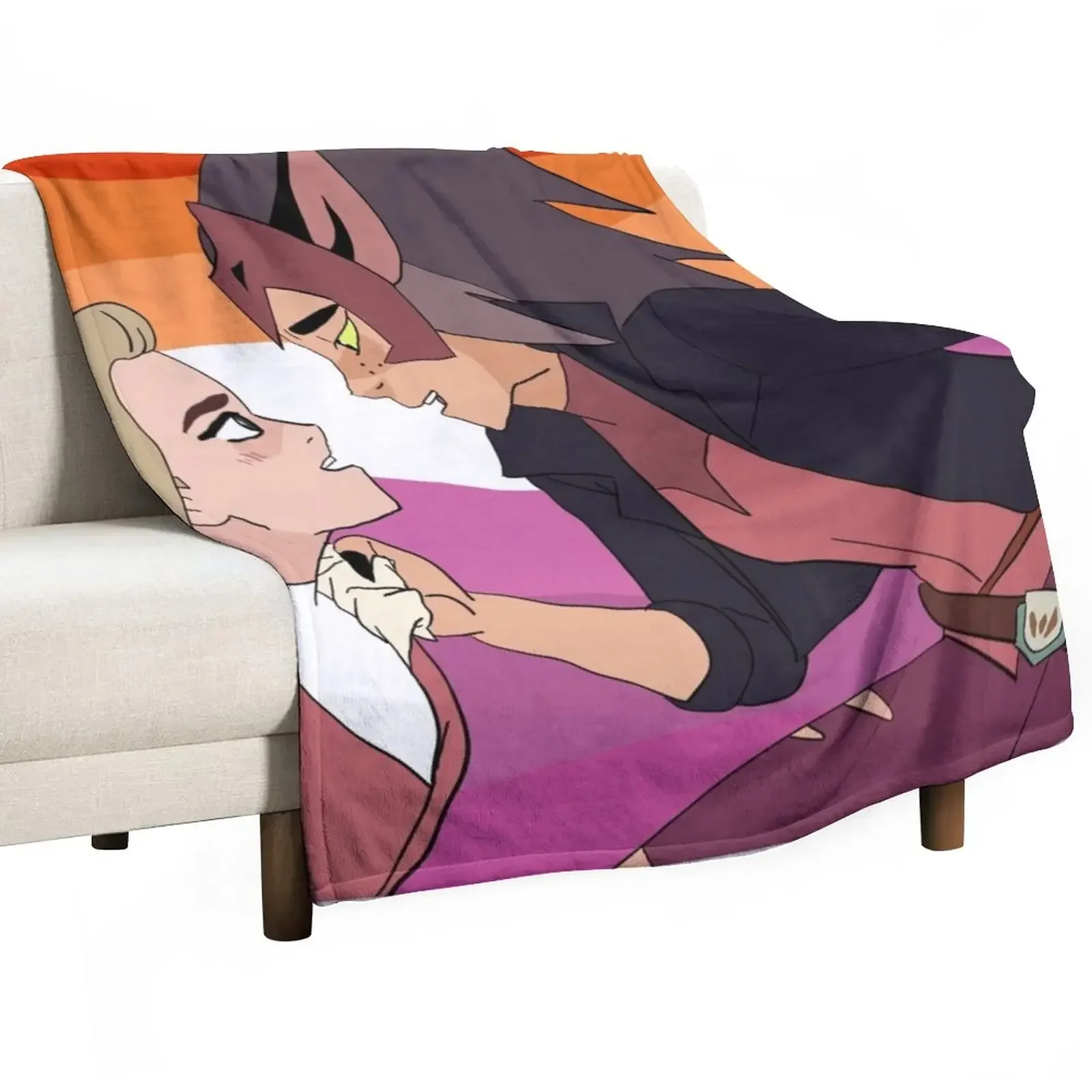 

She-Ra Adora and Catra Digital Trace Drawing Throw Blanket christmas decoration Hairys Cute Plaid Blankets