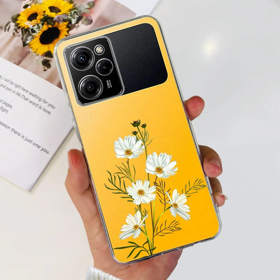 Elegant Printed Soft Silicone TPU Phone Case - Compatible with Poco X5 Series