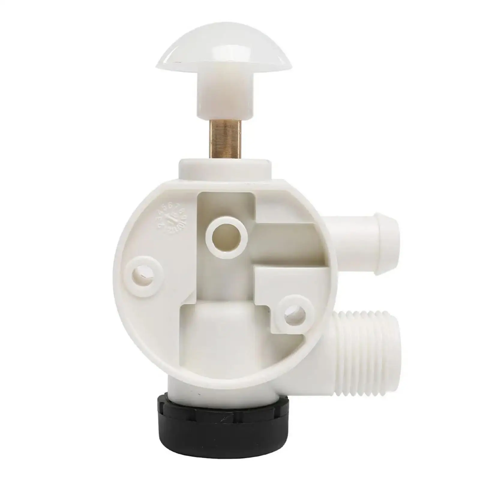 RV Water Valve Assembly Easily Install Sturdy Automotive Accessories White with