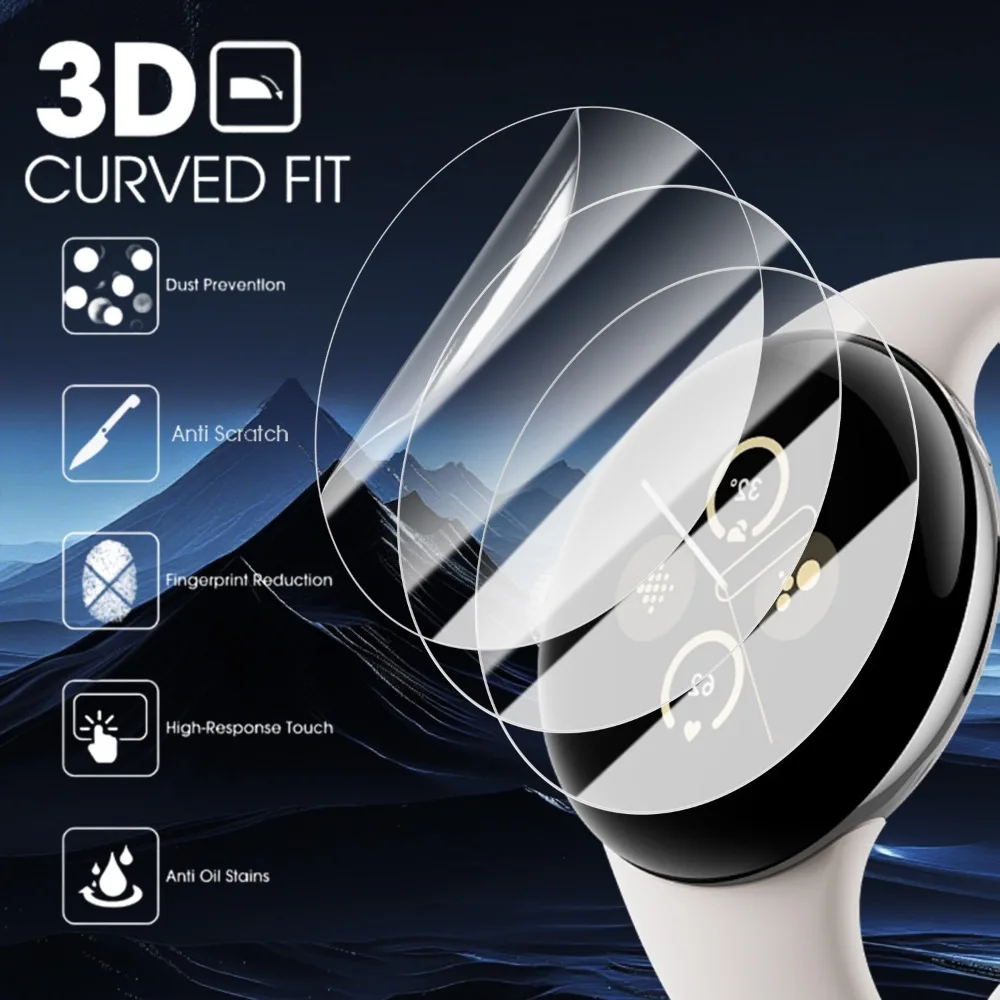 Premium Soft Hydrogel Screen Protectors - Clear HD Anti-Scratch Full Coverage (3-6 Pack)