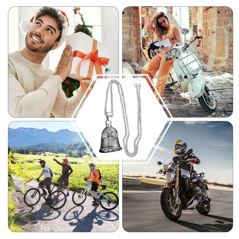 Motorcycle Bell Necklace For Men Women